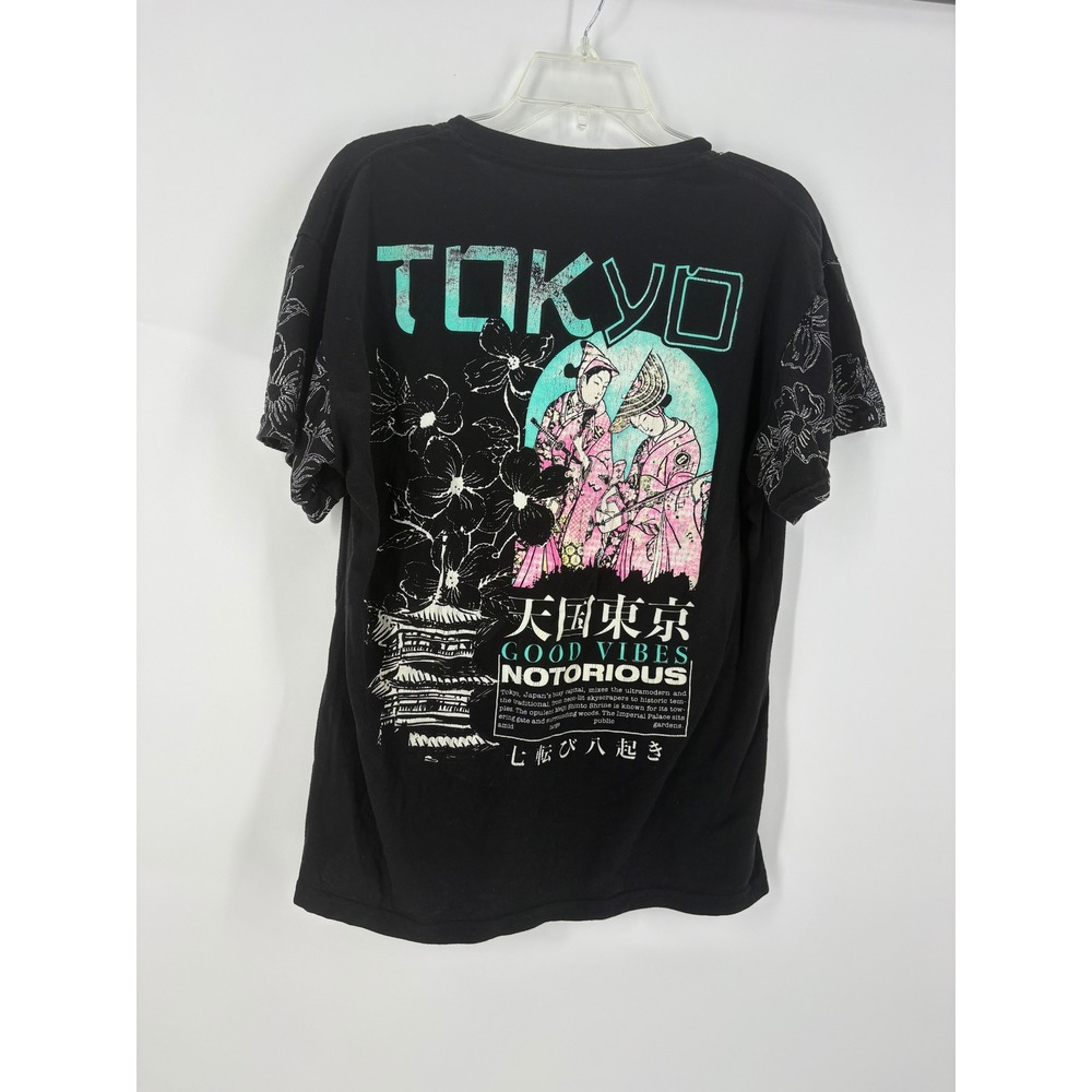 FRESH LAUNDRY Mens‎ Black Tokyo Graphic T Shirt Size L